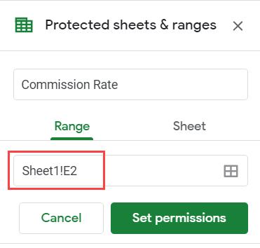 Cách khóa các ô trong Google Sheets 